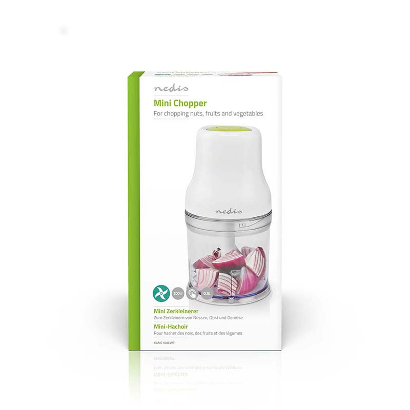 Hachoir électrique 200W 0,5L Blanc - NEDIS - KAMC100CWT