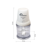 Hachoir électrique 400W 0,5L Blanc - LITTLE BALANCE - LB8586