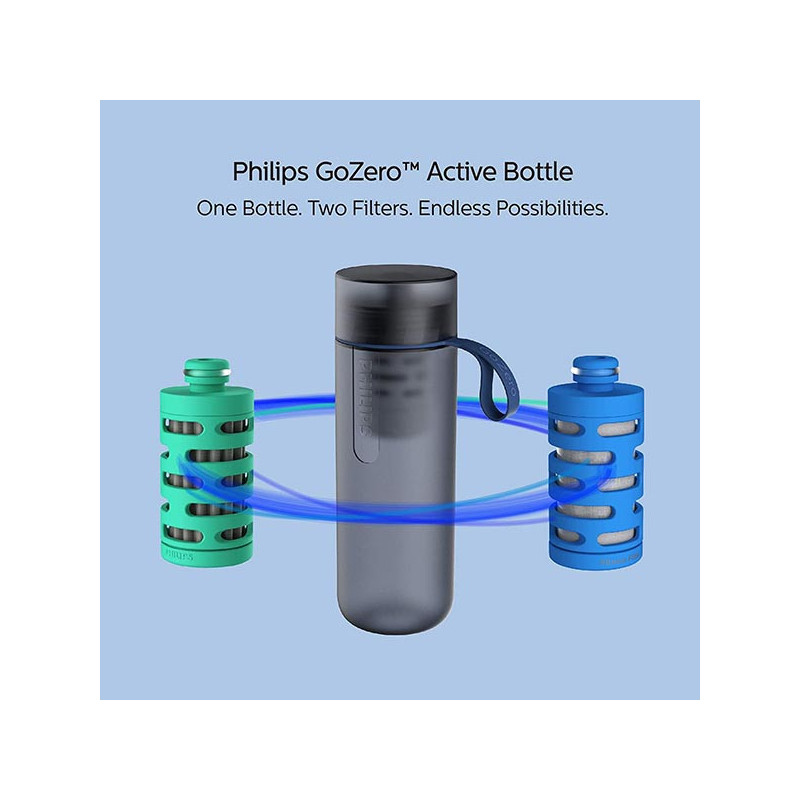 Gourde d'hydratation GoZero Grise - PHILIPS - AWP2712BLR