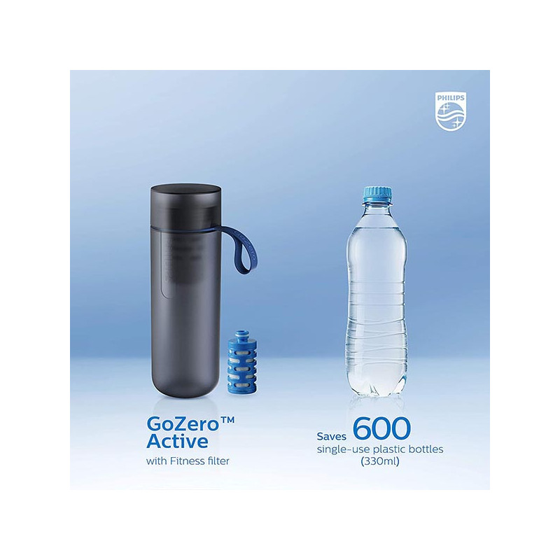 Gourde d'hydratation GoZero Grise - PHILIPS - AWP2712BLR