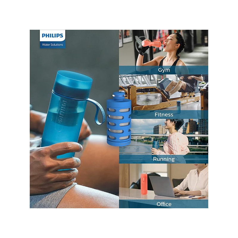 Gourde d'hydratation GoZero Grise - PHILIPS - AWP2712BLR