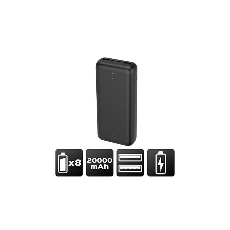 Powerbank 20000 mAh Noir - AKASHI - ALT21889