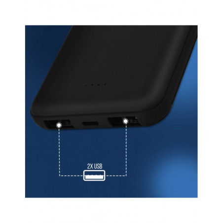 Powerbank Ultra Compact 5000 mAH Noir - AKASHI - ALT23210
