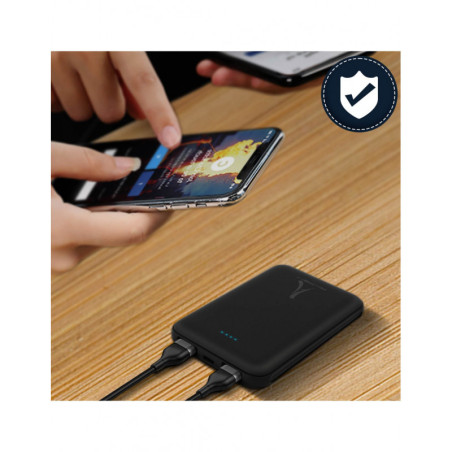 Powerbank Ultra Compact 5000 mAH Noir - AKASHI - ALT23210