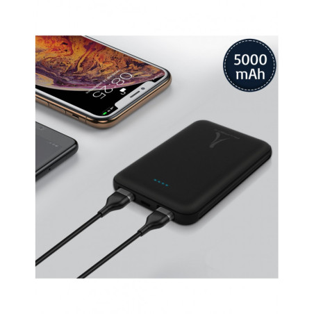 Powerbank Ultra Compact 5000 mAH Noir - AKASHI - ALT23210