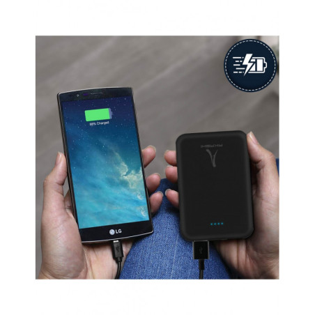 Powerbank Ultra Compact 5000 mAH Noir - AKASHI - ALT23210