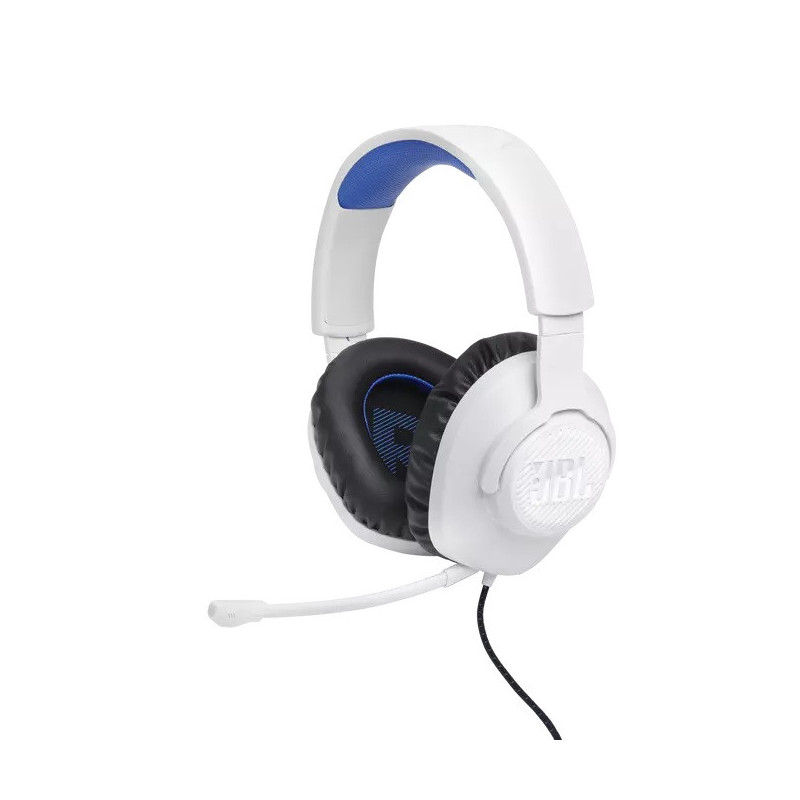 Casque Gaming Quantum 100P Console Blanc/Bleu - JBL - JBLQU100PWHTBLU