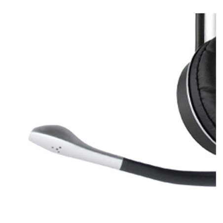 Micro Casque Filaire 2 Oreillettes Noir/Argenté - APM - 571181