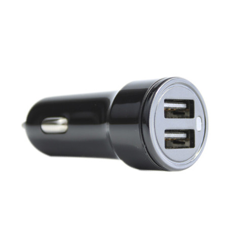 Chargeur Allume-cigare 2xUSB 3.1A Noir - APM - 570330