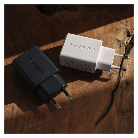 Chargeur secteur USB-C 20W Power Delivery Noir - AKASHI - ALT28499
