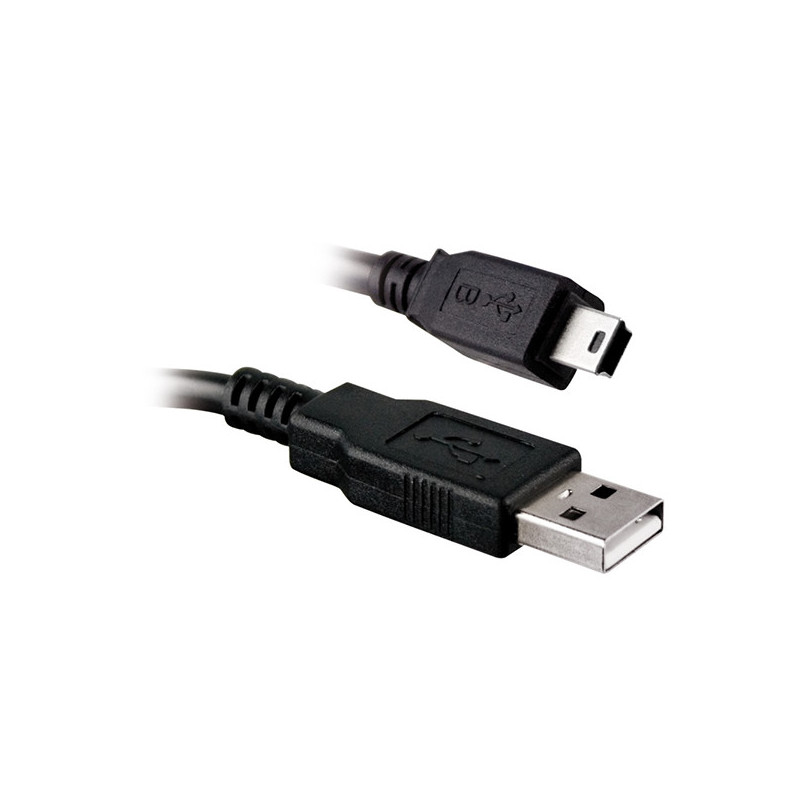 Câble USB 2.0 Mâle vers Mini USB Mâle 1.8m Noir - APM - 570308