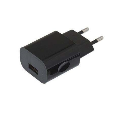 Chargeur 1 port USB 2.1A + câble Type-C 1m Noir - APM - 570339