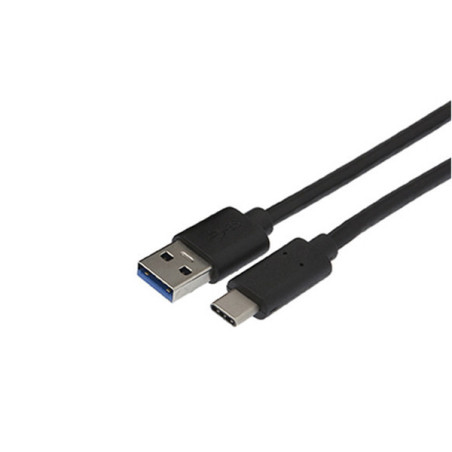 Chargeur 1 port USB 2.1A + câble Type-C 1m Noir - APM - 570339