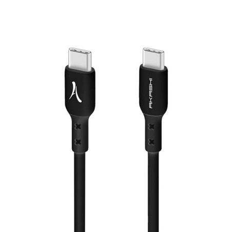 Câble Renforcé USB-C/USB-C 1m Noir - AKASHI - ALT16137
