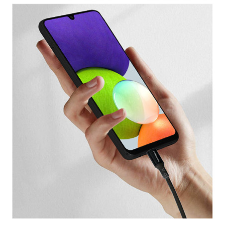 Câble Renforcé USB-C/USB-C 1m Noir - AKASHI - ALT16137