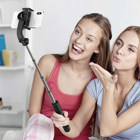 Perche Selfie 3en1 Bluetooth Noir - AKASHI - ALT26211