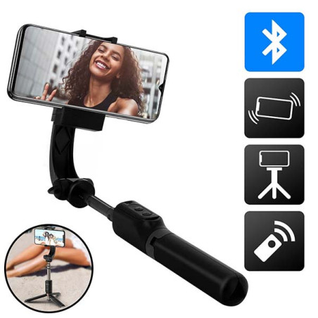 Perche Selfie 3en1 Bluetooth Noir - AKASHI - ALT26211