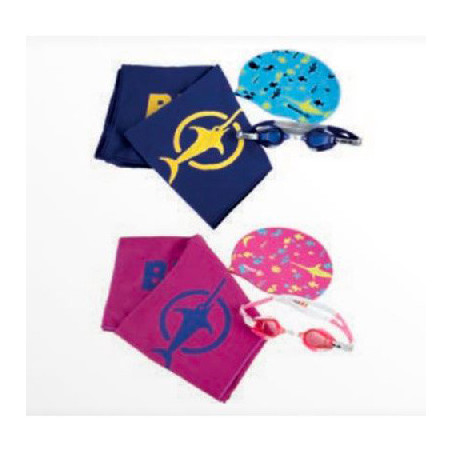 Set de Natation Lunettes + Bonnet Silicone + Serviette Enfant - BEUCHAT - 209252