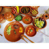 Casserole Bombée Plat 18cm Terre cuite - BIGBUY HOME