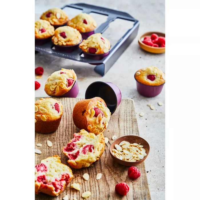 Tefal Moule à Gâteau Patisserie créative 12 mini muffins + 6