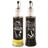 Bouteille d’Huile/Vinaigre en Verre et Acier