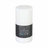 Bougie Ronde Rustique 7x14cm Blanc - ATMOSPHERA