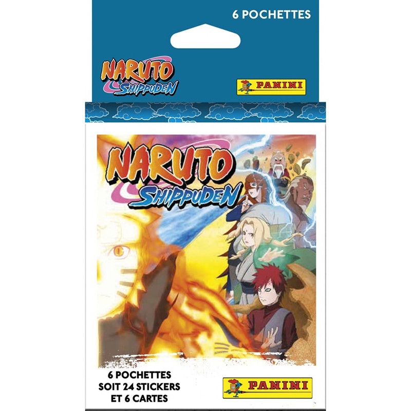 Jeu de Cartes Naruto Shippuden 6 Pochettes - PANINI - 78330020163 