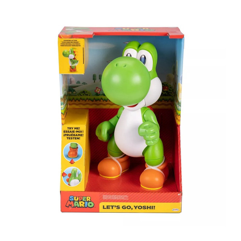 Figurine Super Mario "Let's Go, Yoshi!" Yoshi 36cm - NINTENDO - 75530019189