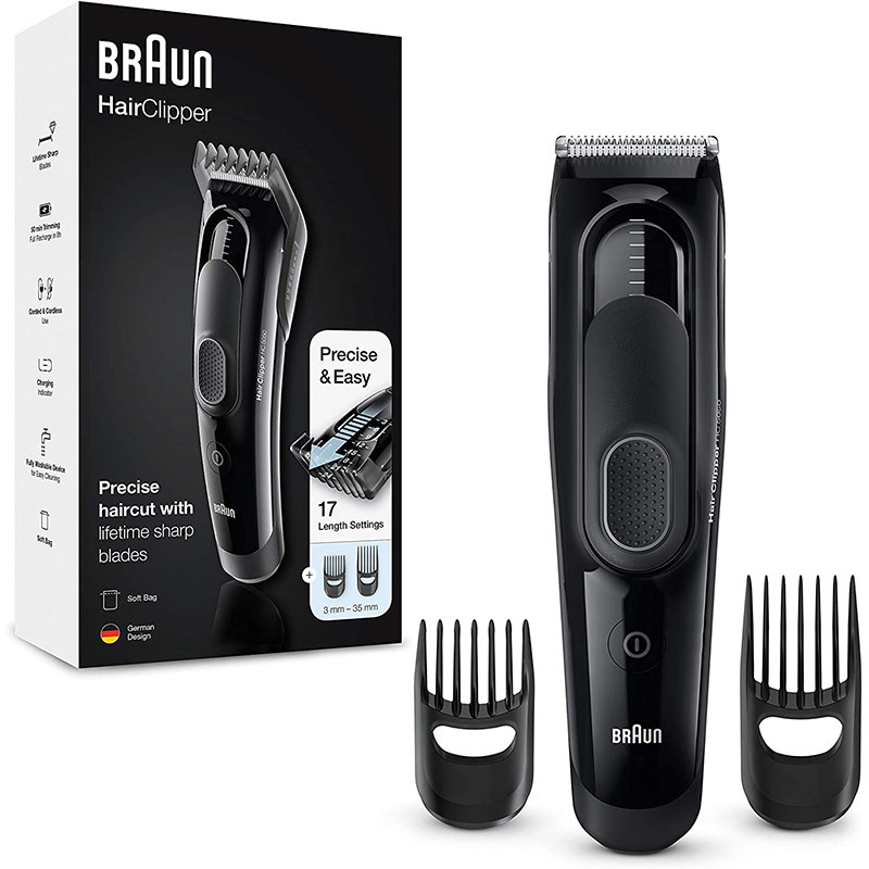 Tondeuse Électrique Cheveux & Barbe Hair Clipper Noir - BRAUN - HC5050