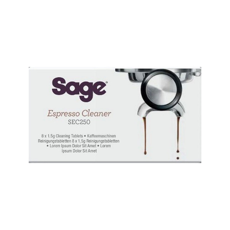 Pastille de Nettoyage Expresso Cleaner 8 Pièces - SAGE - ACCSEC250NEU0NEU1SAG
