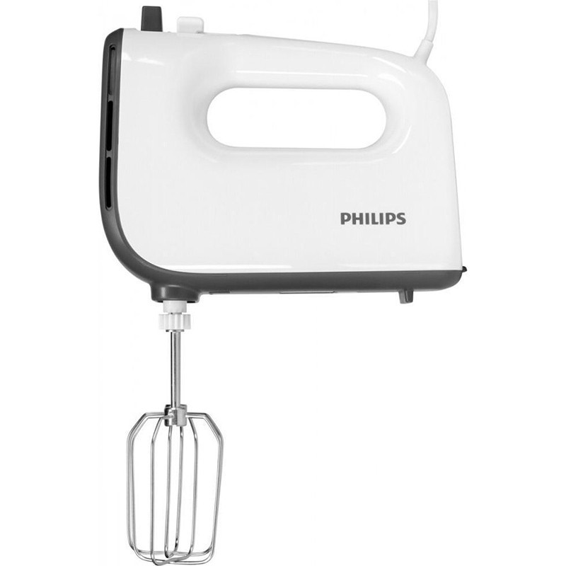 Batteur Électrique Viva Collection 450W Fonctions Turbo + 5 Vitesses Blanc -  PHILIPS - HR3741/00