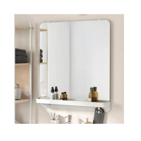Miroir Easy Blanc L70XH78cm - SENSEA