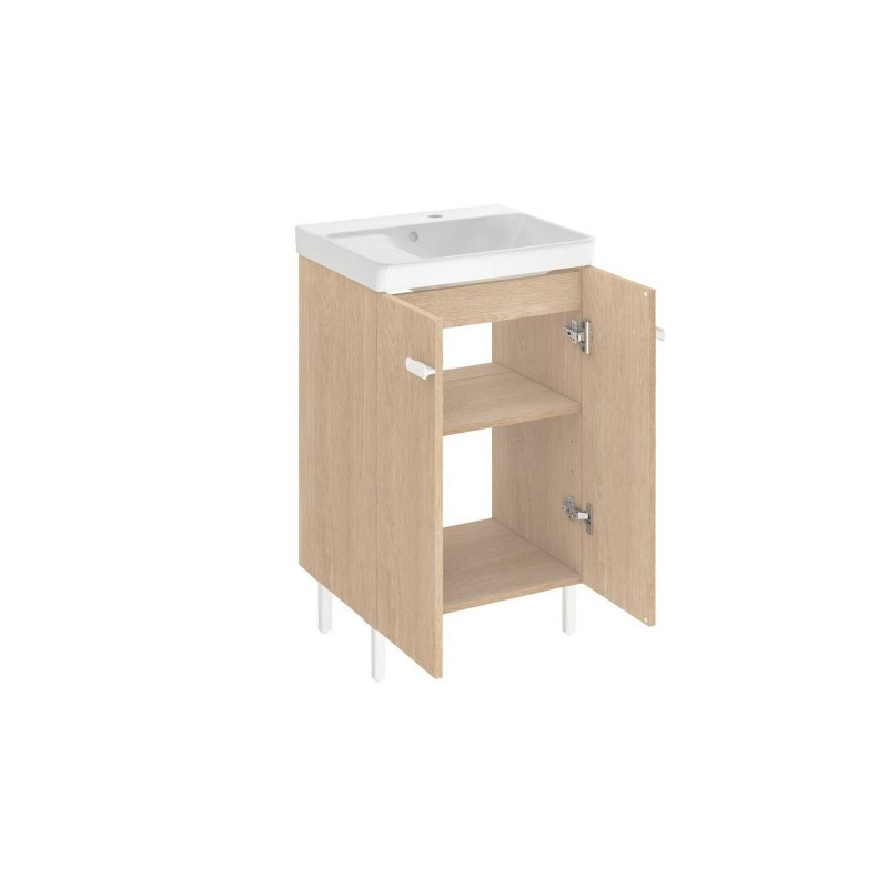 Meuble sous-Vasque Easy L.50xP.40cm Chêne Naturel
