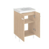 Meuble sous-Vasque Easy L.50xP.40cm Chêne Naturel