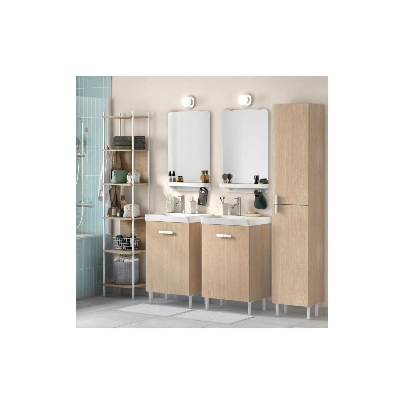 Meuble sous-Vasque Easy L.50xP.40cm Chêne Naturel