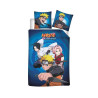 Parure de Lit Double Coton Naruto Shippuden + Housse de Couette 140x200cm + Taies 65x65cm - AYMAX
