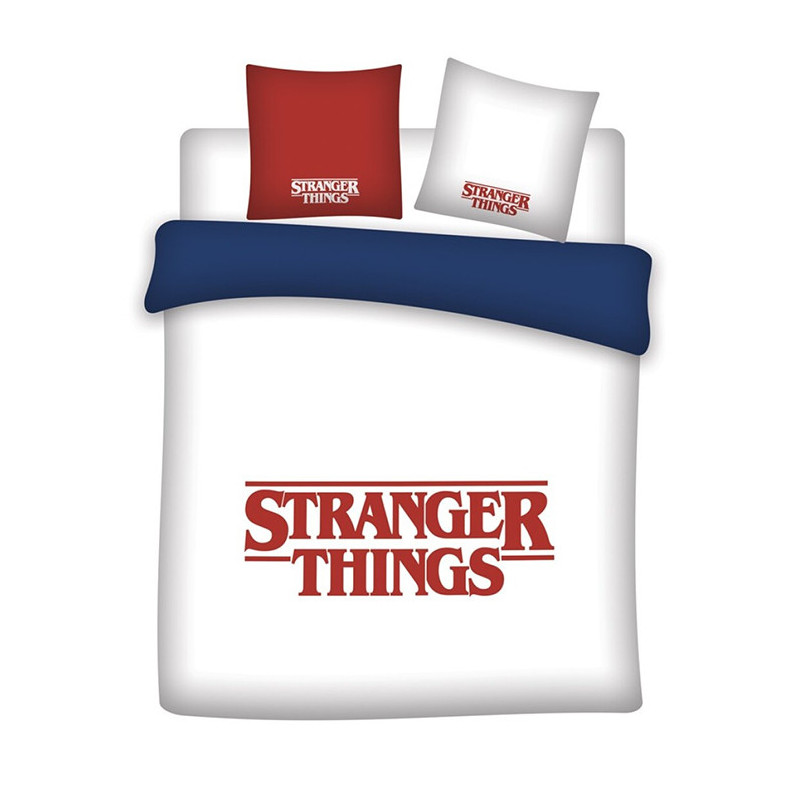 Parure de Lit Enfant Stranger Things + Housse de Couette 240x220cm + Taies 65x65cm - AYMAX