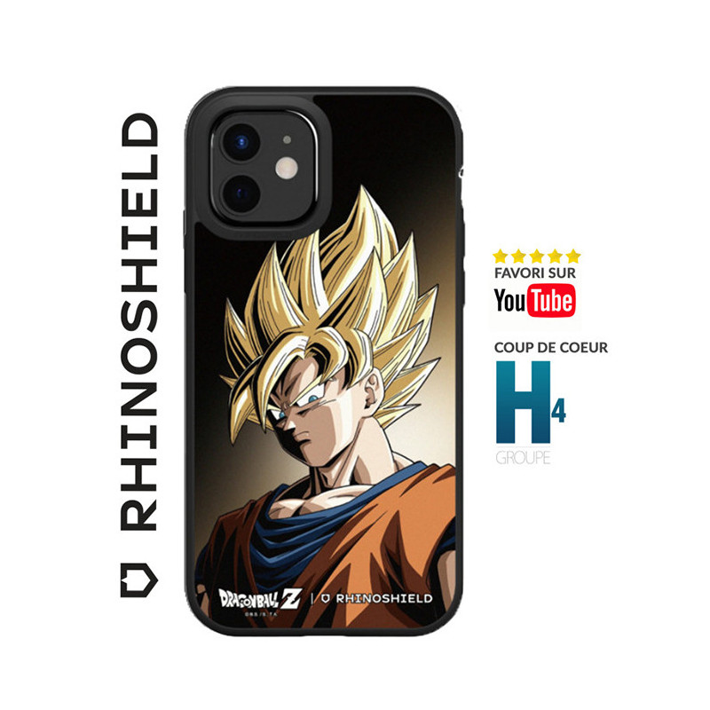 Coque SolidSuit pour Iphone 12/12 Pro Dragon Ball Z Goku Super Saiyan Noir - RHINOSHIELD