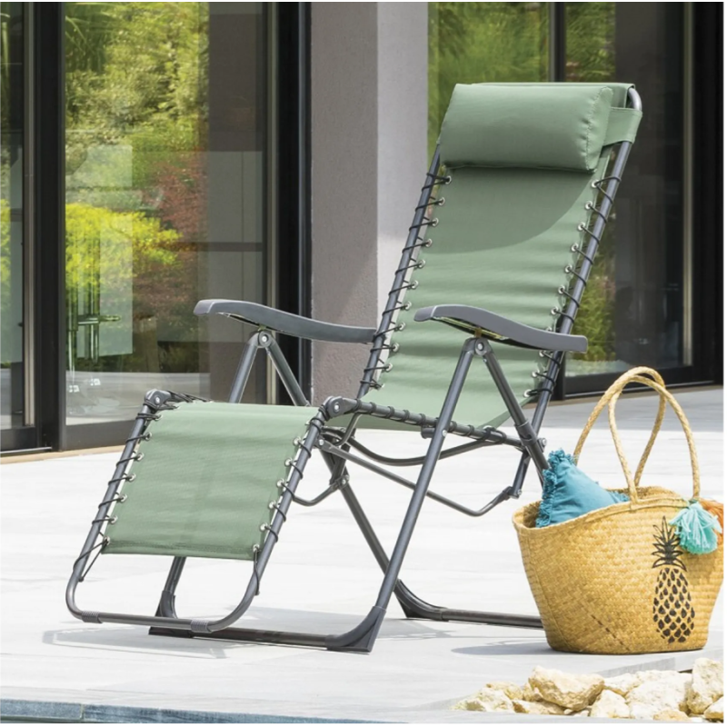 FAUTEUIL RELAX SILOS OLIVE - HESPERIDE