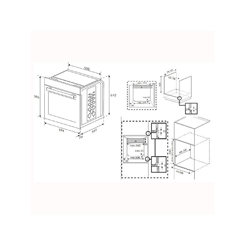 Four Encastrable B300 72L Inox - BEKO - BBIE13300XC