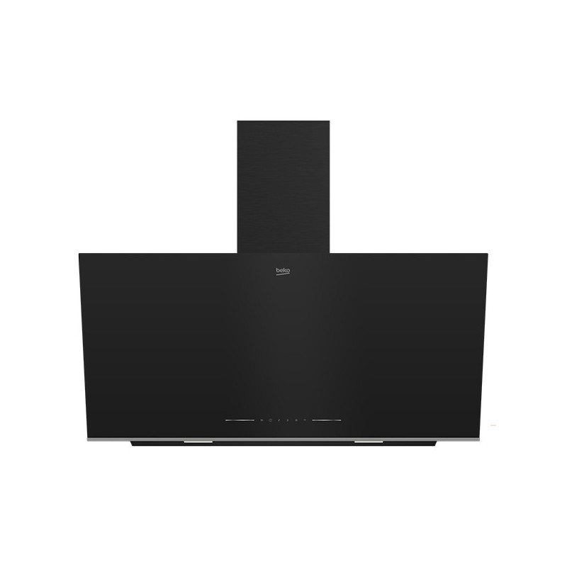 Hotte décorative B300 90cm Noir - BEKO - BHCA96641BFBHS