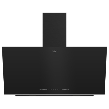 Hotte décorative B300 90cm Noir - BEKO - BHCA96641BFBHS