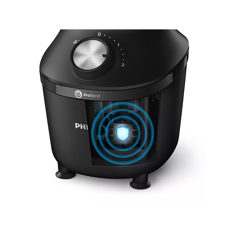 Blender mixeur à smoothie 600W 2L Noir - PHILIPS - HR2291/01