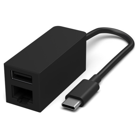 Adaptateur USB-C to Ethernet and USB Adapter Noir - MICROSOFT SURFACE - ADA_USBC_RJ45_MIC