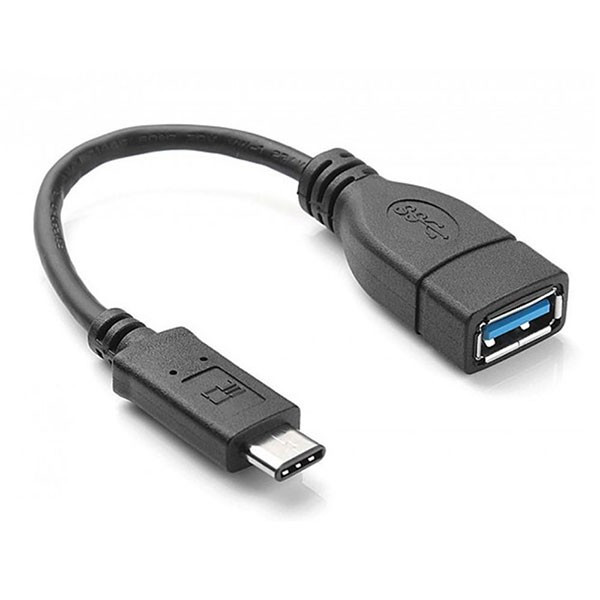 Adaptateur USB-C Mâle vers USB-A Femelle Noir - D2 DIFFUSION -  ADA_D2USBCUSBF015 