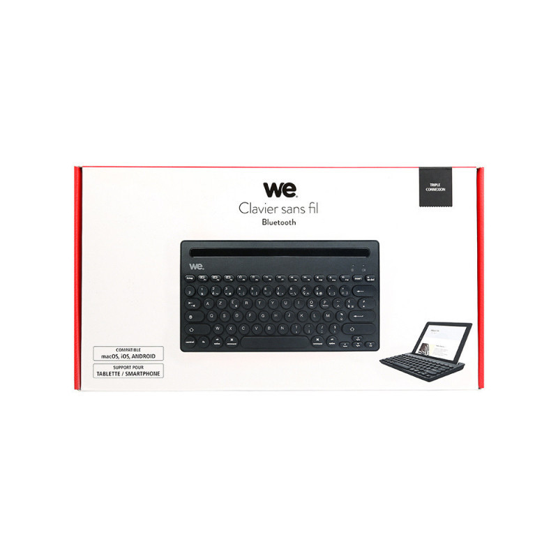 Clavier sans fil Bluetooth WE pour tablettes & smarphones (Blanc