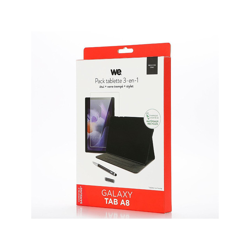 Bundle + Etui Film stylet Pour Galaxy Tab A8 Noir - WE CONNECT - HOU_WE_BUNDLETABA8