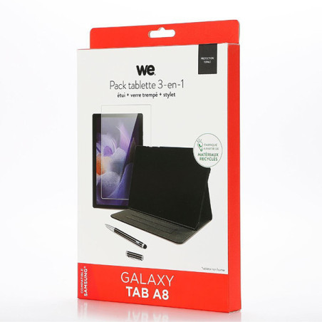 Bundle + Etui Film stylet Pour Galaxy Tab A8 Noir - WE CONNECT - HOU_WE_BUNDLETABA8
