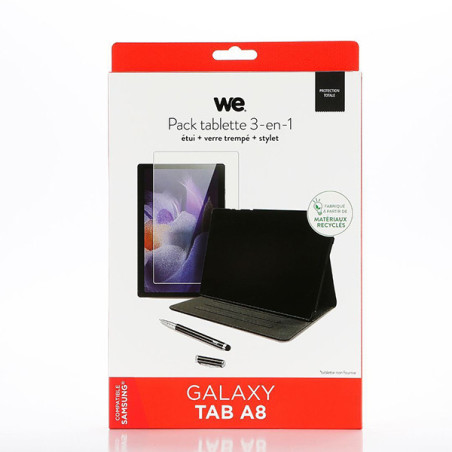 Bundle + Etui Film stylet Pour Galaxy Tab A8 Noir - WE CONNECT - HOU_WE_BUNDLETABA8