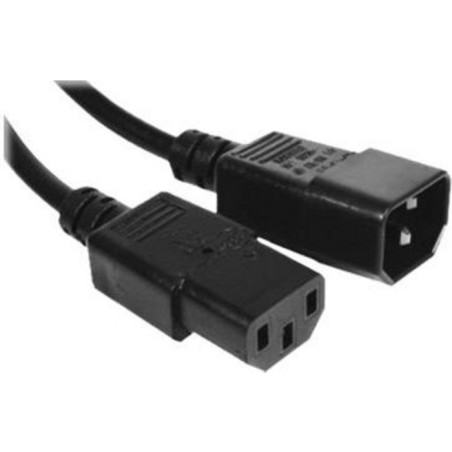 Rallonge de câble d'alimentation pour IEC 60320 C14 CA 250V 3m Noir - CUC EXERTIS CONNECT - CAB_IEC_MF_3M00
